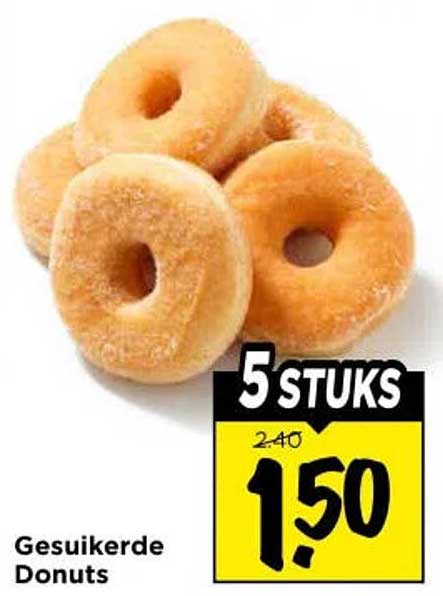 Gesuikerde Donuts 5 STUKS