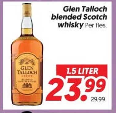 Glen Talloch blended Scotch whisky Per fles.