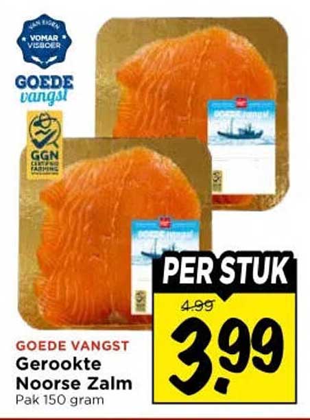 GOEDE VANGST Gerookte Noorse Zalm Pak 150 gram PER STUK
