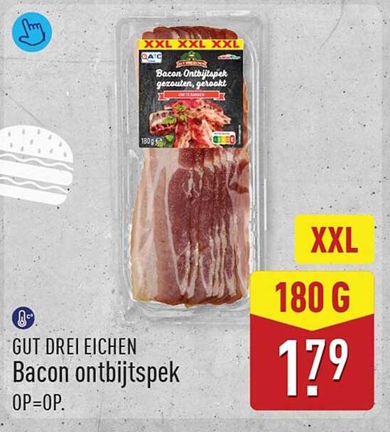 GUT DREI EICHEN Bacon ontbijtspek XXL 180 g