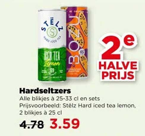 Hardseltzers 2e halve prijs