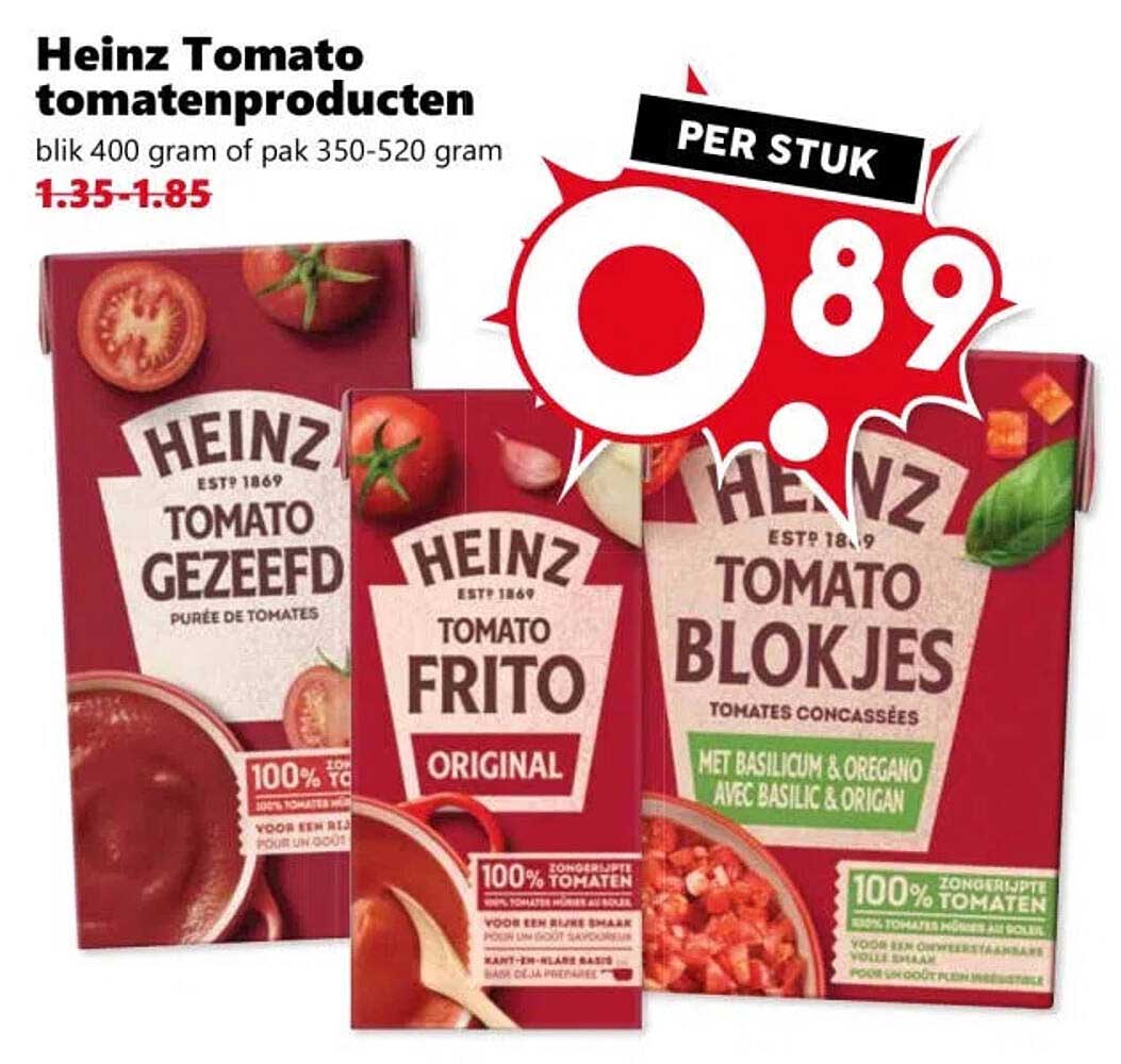 Heinz Tomato tomatenproducten per stuk