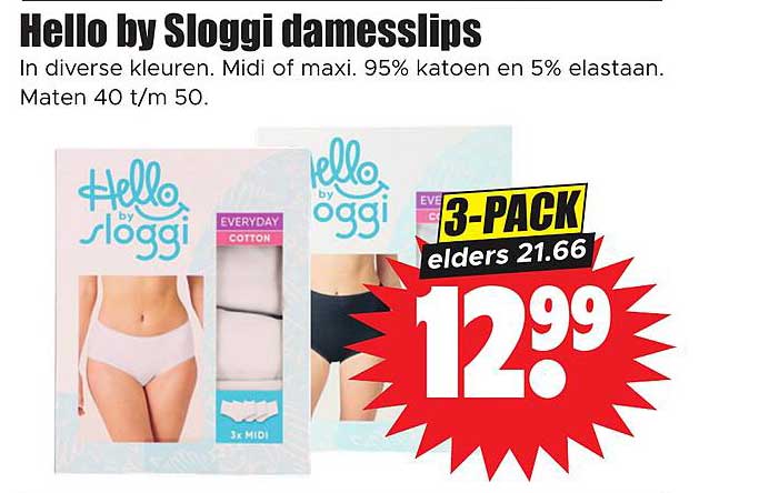 Hello by Sloggi damesslips