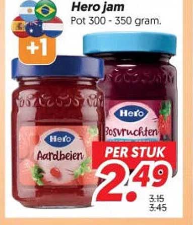 Hero jam Pot 300 - 350 gram +1