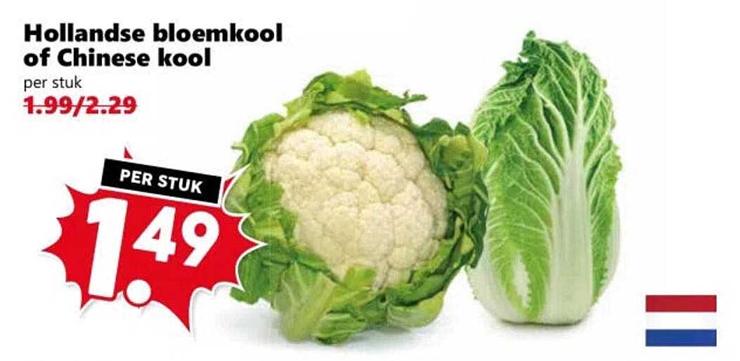 Hollandse bloemkool of Chinese kool