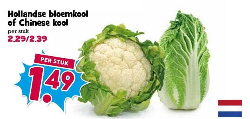 Hollandse bloemkool of Chinese kool