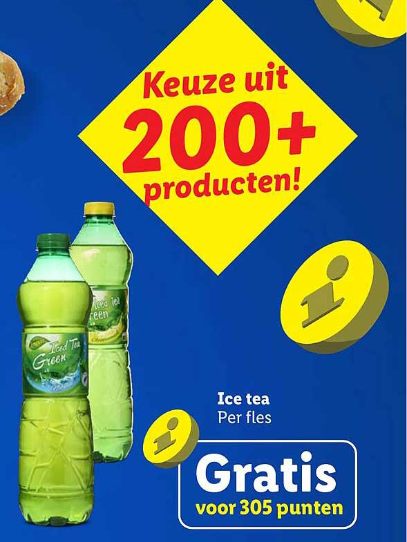 Ice tea Per fles Gratis voor 305 punten
