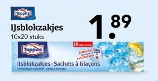 IJsblokzakjes 10x20 stuks