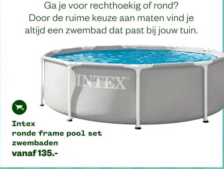 Intex ronde frame pool set zwembaden