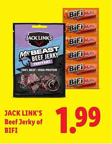 JACK LINK'S Beef Jerky of BIFI