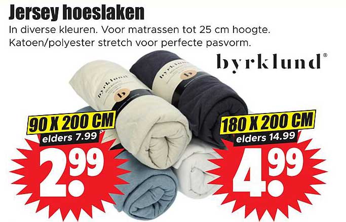 Jersey hoeslaken