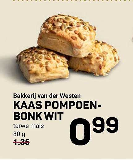 Kaas pompoen-bonk wit