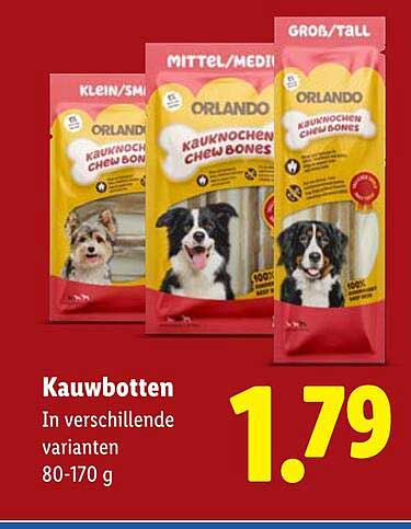 Kauwbotten In verschillende varianten 80-170 g