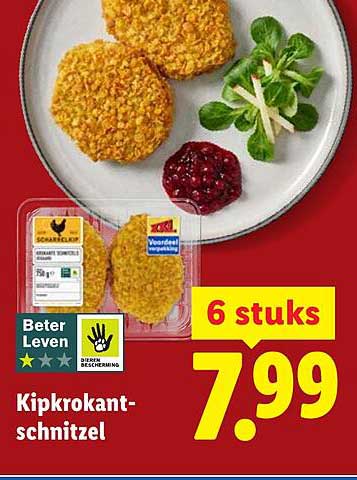 Kipkrokant-schnitzel 6 stuks