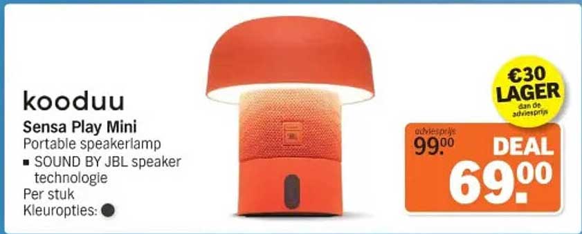 kooduu Sensa Play Mini Portable speakerlamp