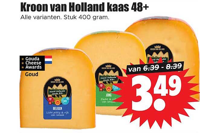 Kroon van Holland kaas 48+