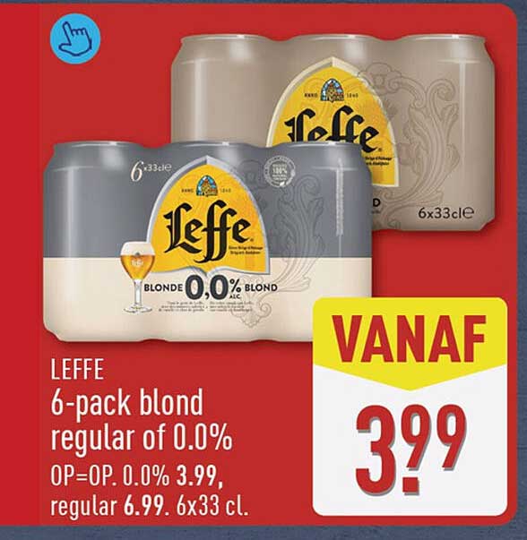 LEFFE 6-pack blond regular of 0.0%