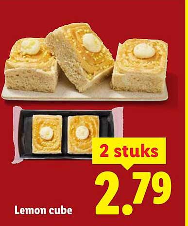 Lemon cube 2 stuks