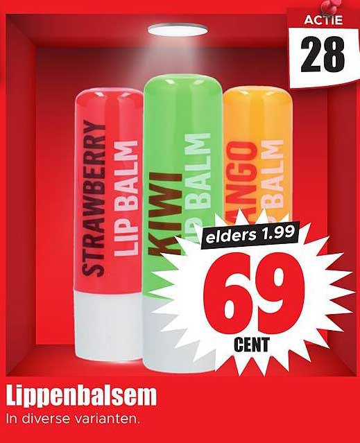 Lippenbalsem In diverse varianten.
