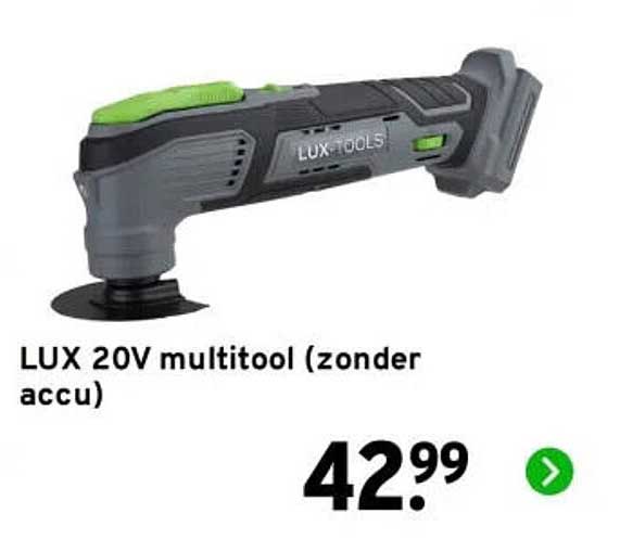 LUX 20V multitool (zonder accu)