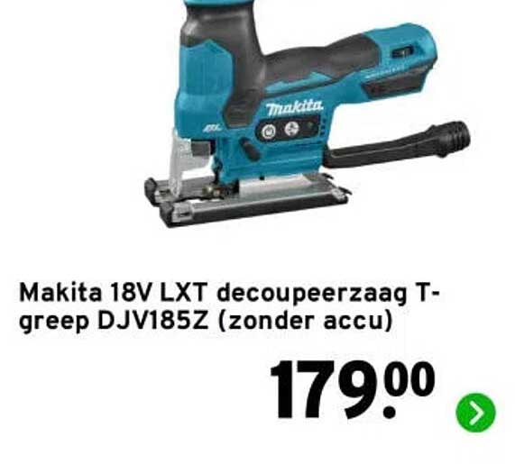 Makita 18V LXT decoupeerzaag T-greep DJV185Z (zonder accu)