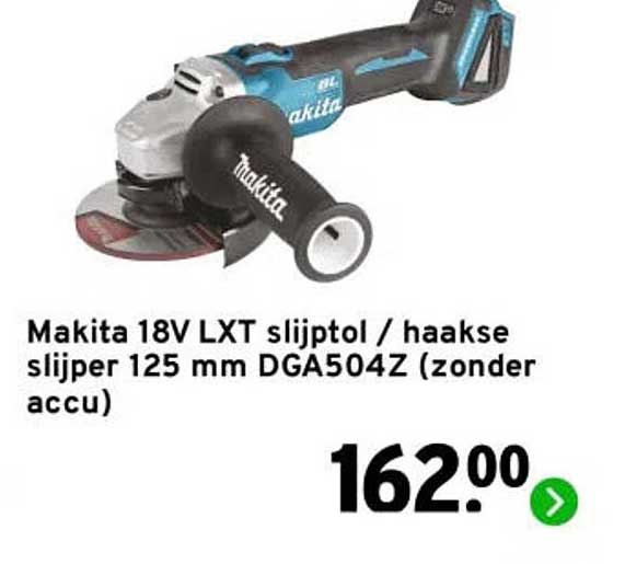 Makita 18V LXT slijptol / haakse slijper 125 mm DGA504Z (zonder accu)