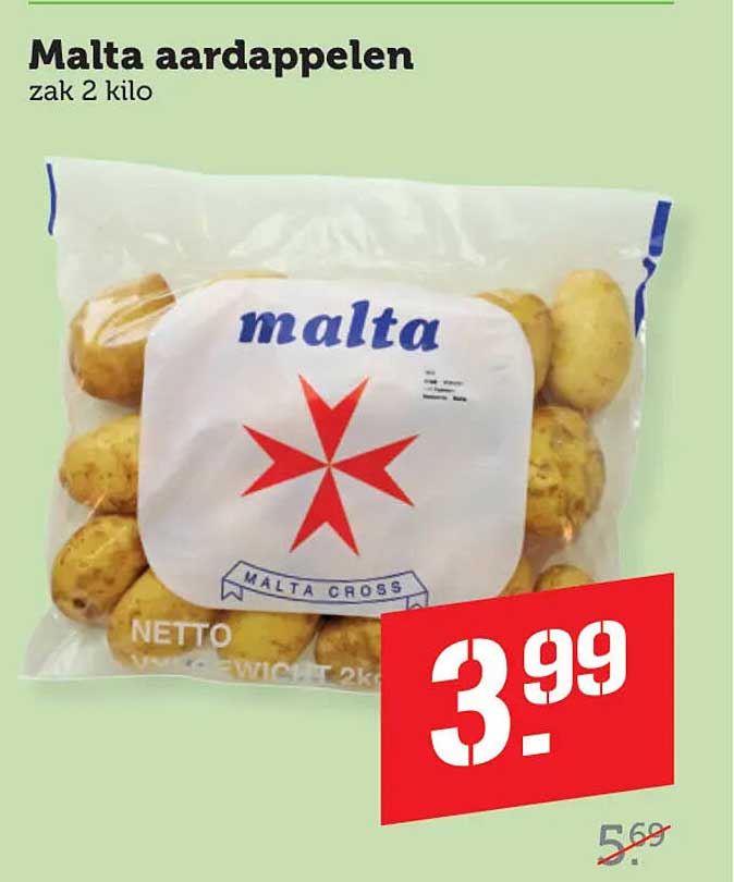 Malta aardappelen zak 2 kilo