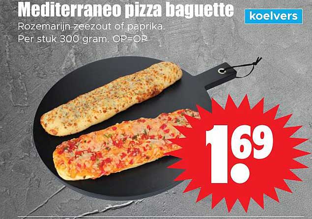 Mediterraneo pizza baguette