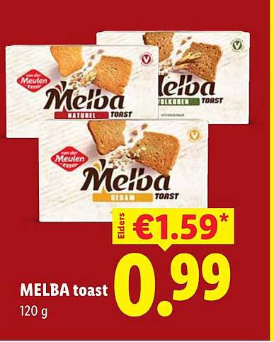 MELBA toast 120 g