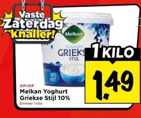 Melkan Yoghurt Griekse Stijl 10%