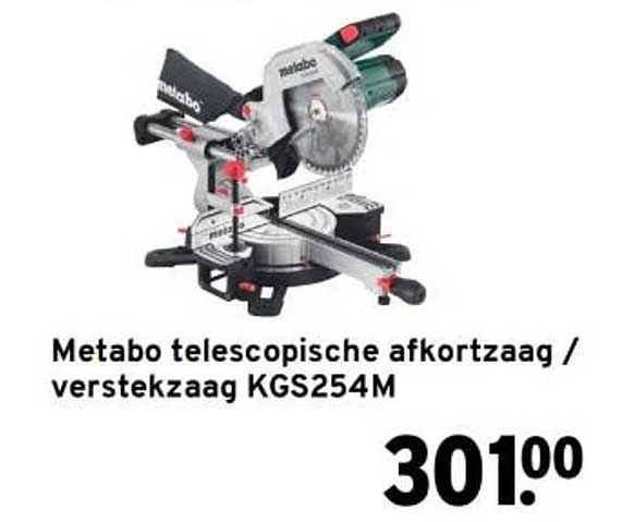 Metabo telescopische afkortzaag / verstekzaag KGS254M