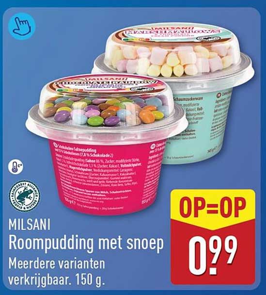 MILSANI Roompudding met snoep