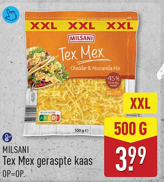MILSANI Tex Mex geraspte kaas