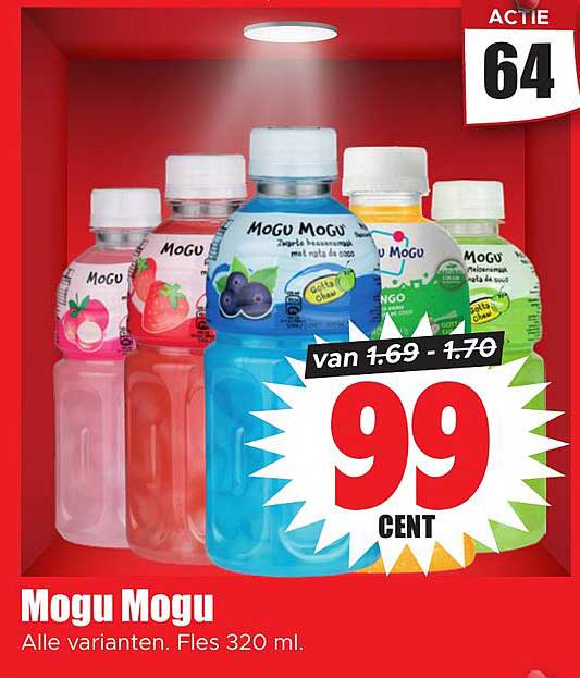Mogu Mogu Alle varianten. Fles 320 ml.