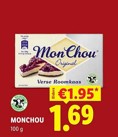 MonChou Verse Roomkaas 100 g