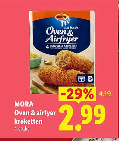 MORA Oven & airfryer kroketten 4 stuks