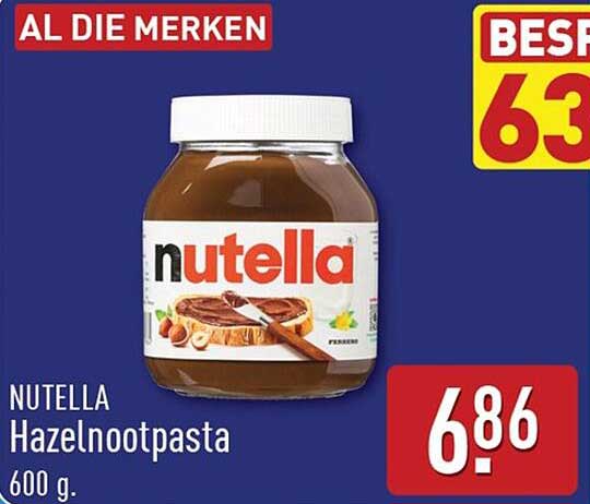 NUTELLA Hazelnootpasta 600 g