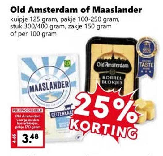 Old Amsterdam of Maaslander 25% korting