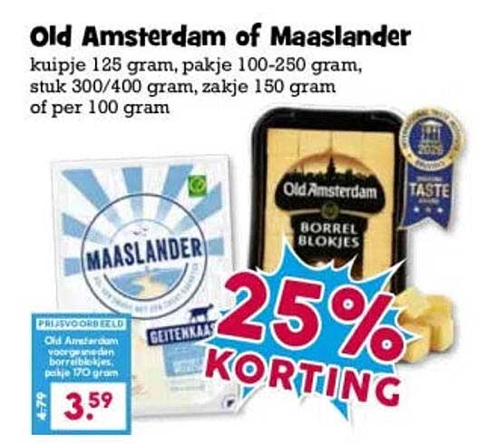 Old Amsterdam of Maaslander 25% KORTING