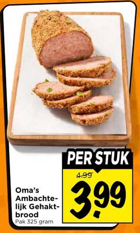 Oma's Ambachtelijk Gehaktbrood