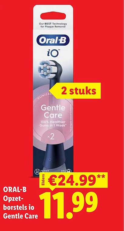 ORAL-B Opzetborstels iO Gentle Care 2 stuks