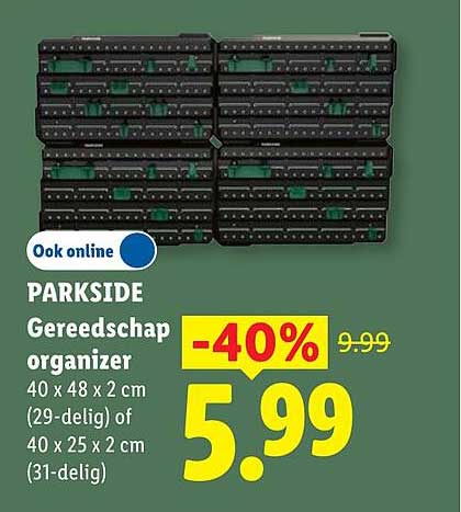 PARKSIDE Gereedschap organizer -40%