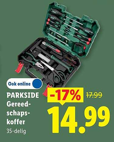 PARKSIDE Gereedschapskoffer 35-delig -17%