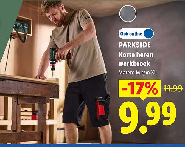 PARKSIDE Korte heren werkbroek -17%