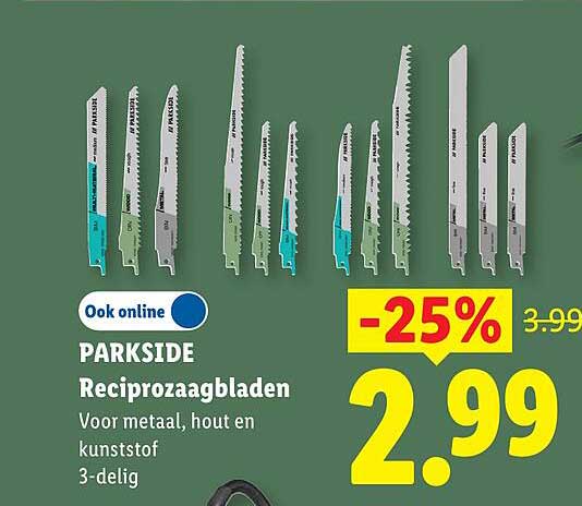 PARKSIDE Reciprozaagbladen