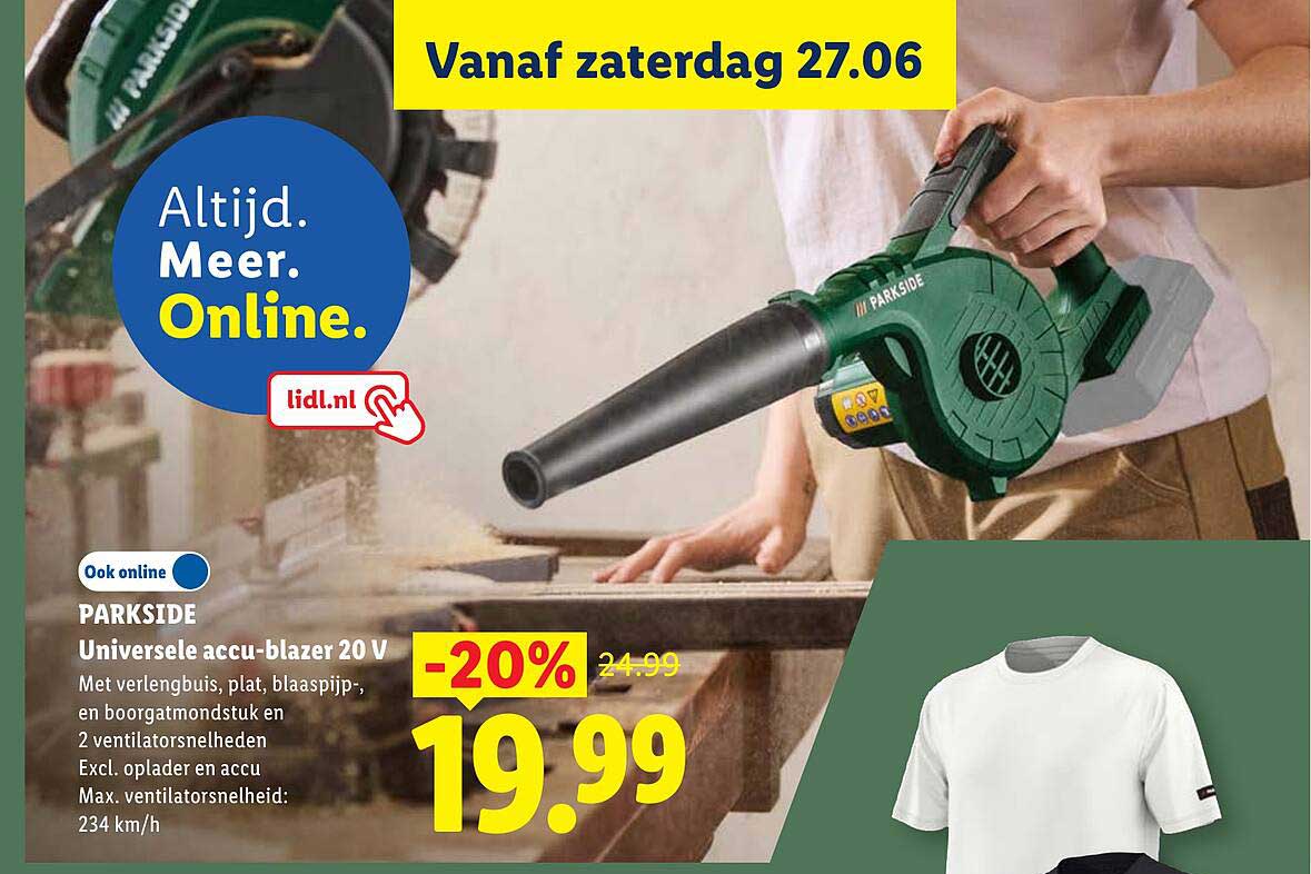 PARKSIDE Universele accu-blazer 20 V -20%