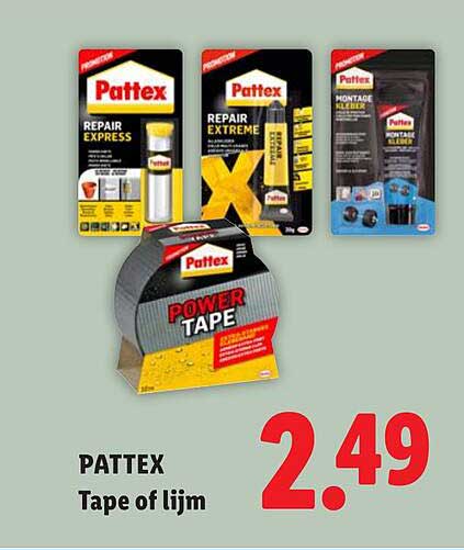 PATTEX Tape of lijm