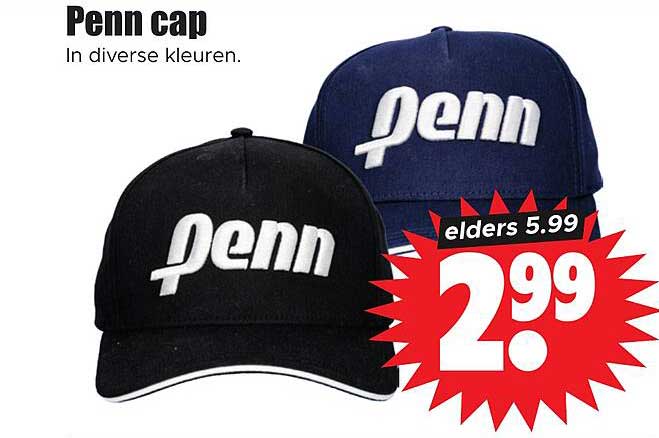 Penn cap In diverse kleuren.