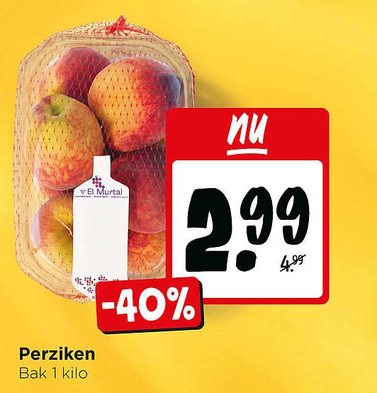 Perziken Bak 1 kilo -40%
