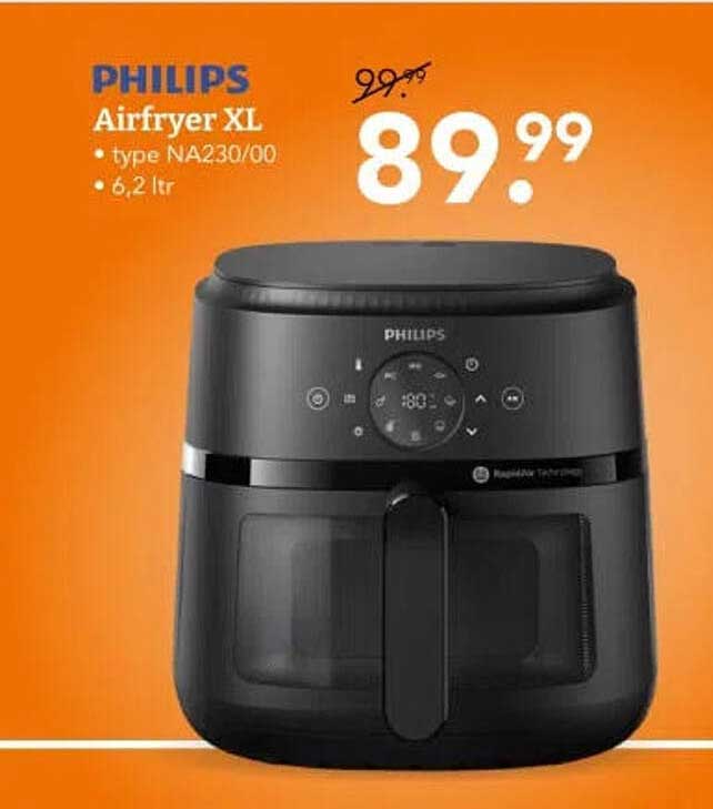 PHILIPS Airfryer XL type NA230/00 6,2 ltr